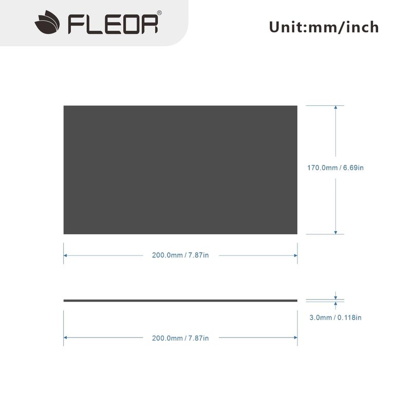 FLEOR 20x17cm Acoustic Pickguard Blank Material Self Adhesive Guitar Pick Guard Scratch Plate Sheet, Black Pearl - Image 2